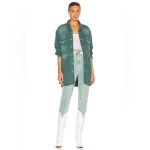 Isabel Marant Teal Button Down Shirt
